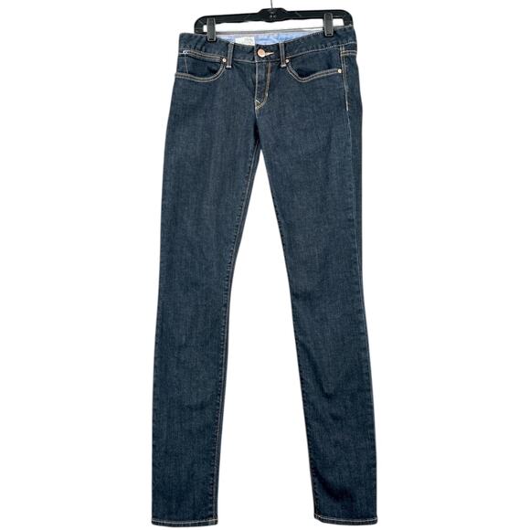 Gap 1969 Dark Wash Skinny Fit 5 Pocket Style Modern Stretch Jeans Size 28‎ / 6 - Picture 1 of 9